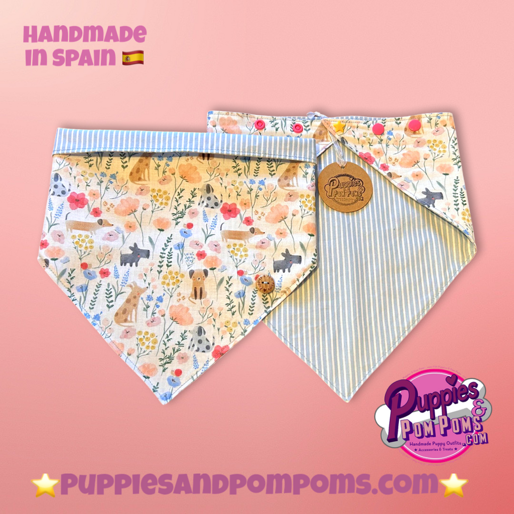 Spring Dachshunds Bandana - Snap On