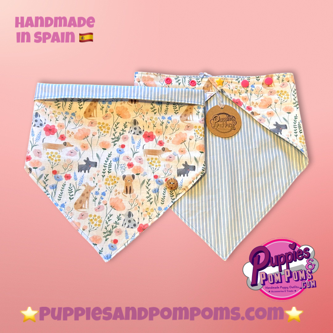 Spring Dachshunds Bandana - Snap On