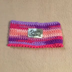 Rainbow Pink Crochet Snood / Buff