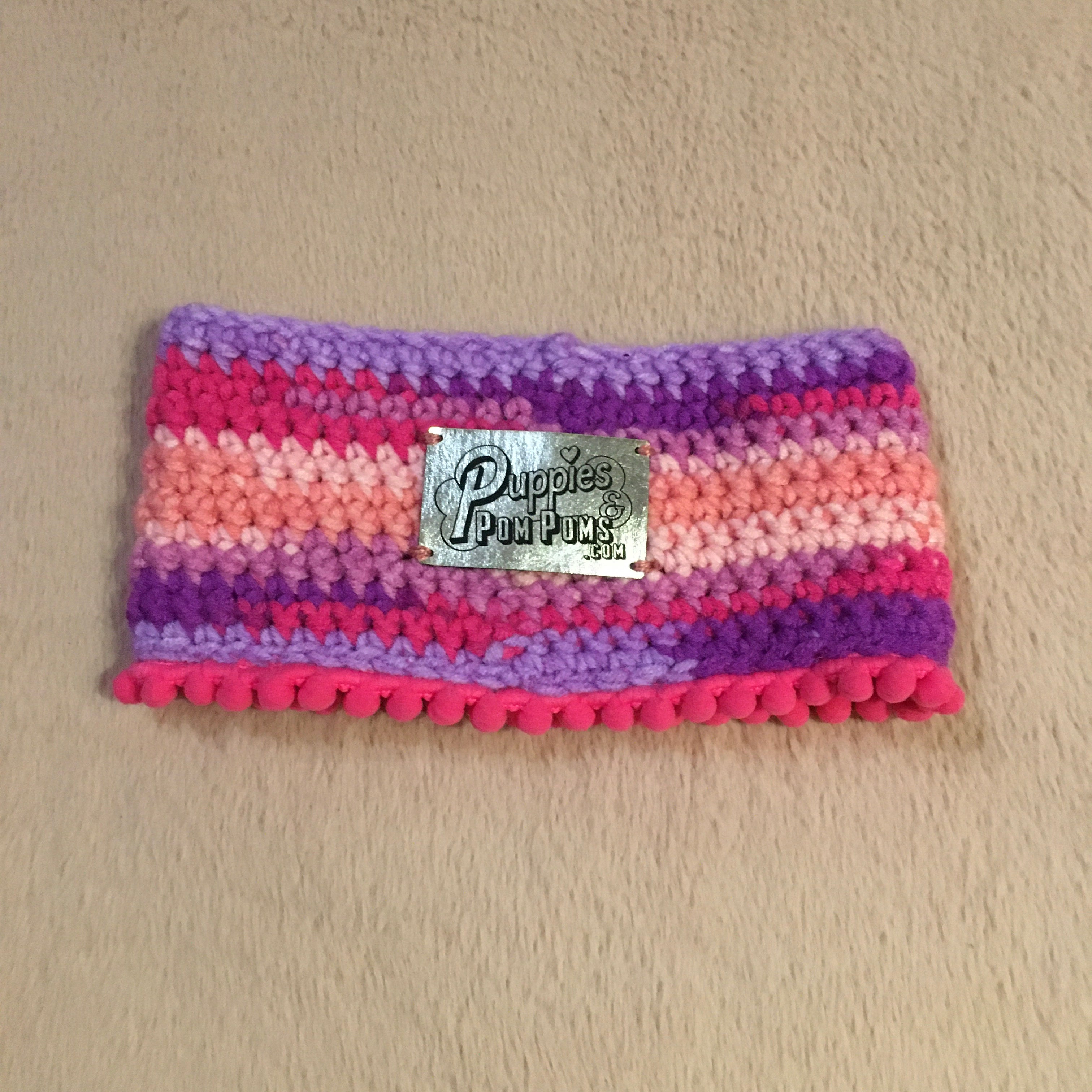 Rainbow Pink Crochet Snood / Buff