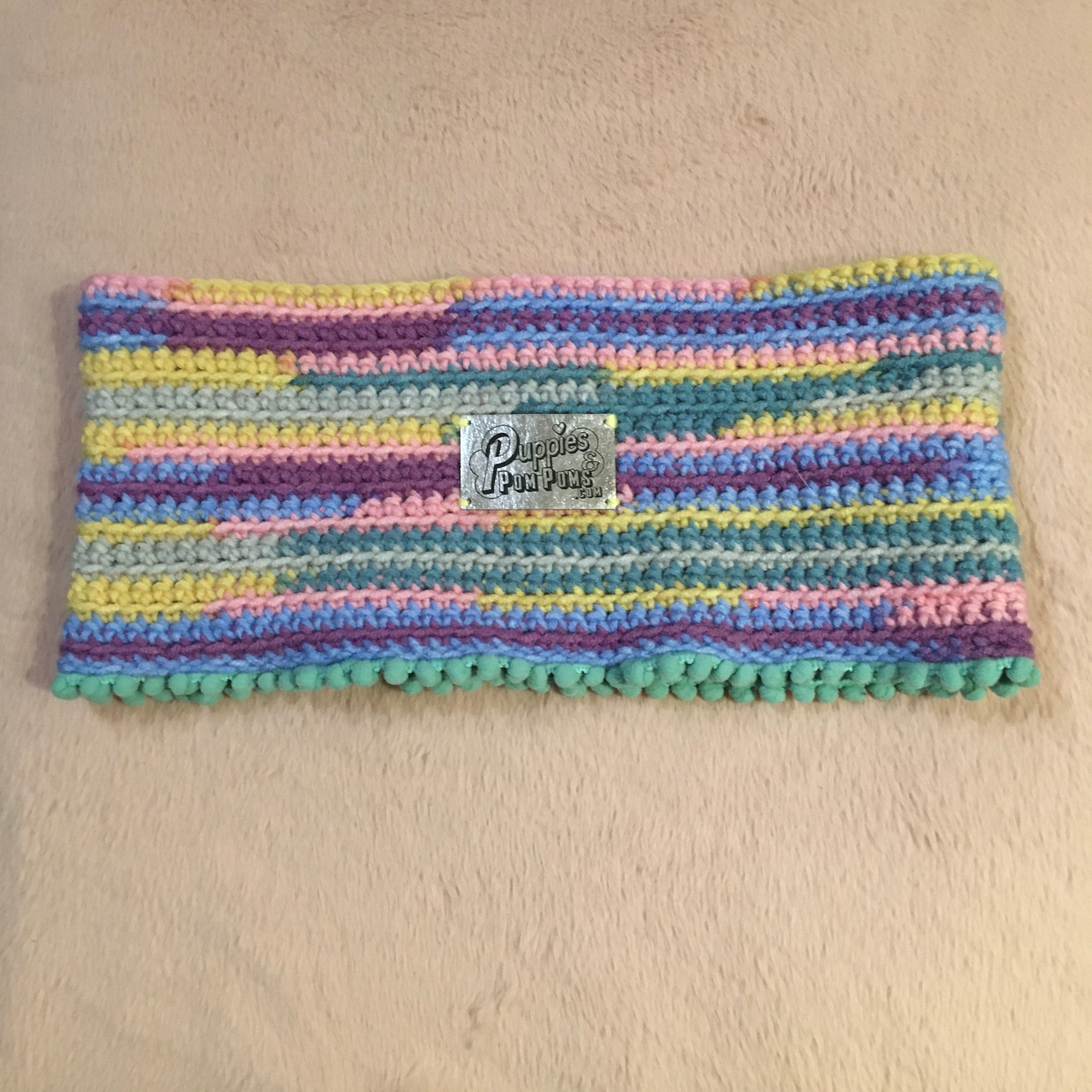 Minty Pastels Crochet Snood / Buff