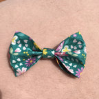 Dog Bow Tie Spring Forest Green