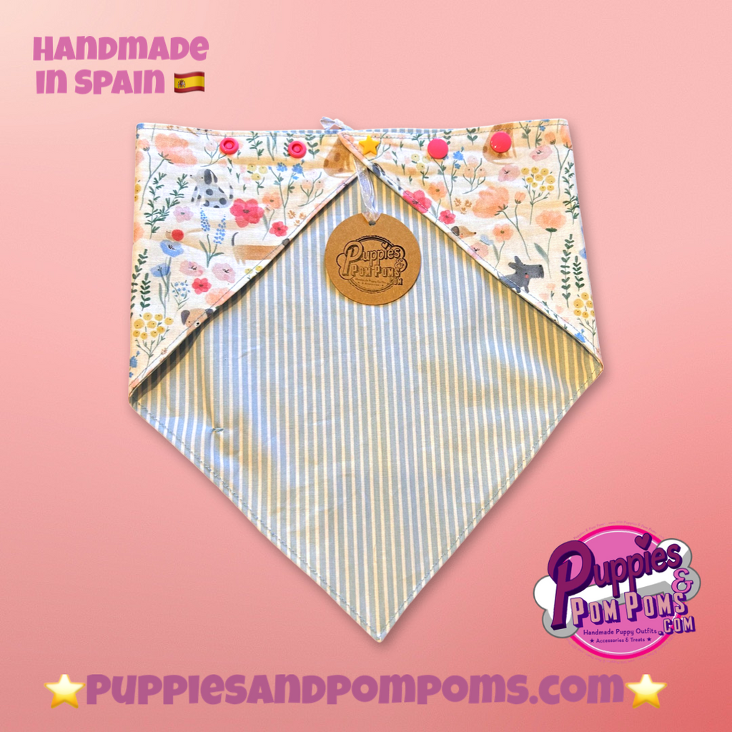 Spring Dachshunds Bandana - Snap On
