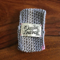 Rainbow Chic Pink/Grey Crochet Dog Snood / Buff