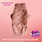 Marshmallow Baby Pink Pawfect Pup Jumper - Clearance Sale