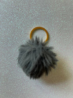 Mixed colours - Mini PomPom Keyrings - (without clips)