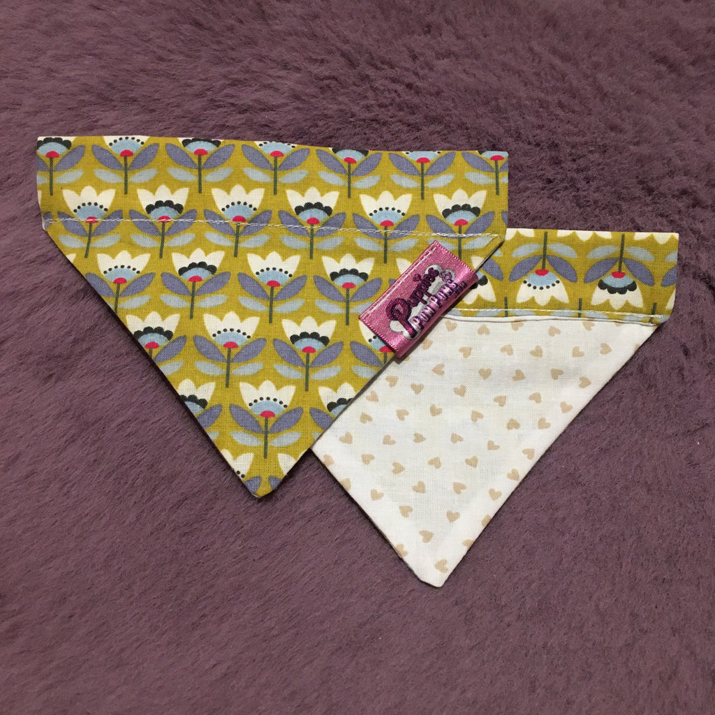 Paws to Smell the Flowers Dog Bandana - Slim Opening