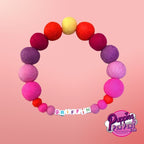 Pink - Personalised Pom Pom Dog Collar