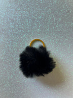 Mixed colours - Mini PomPom Keyrings - (without clips)