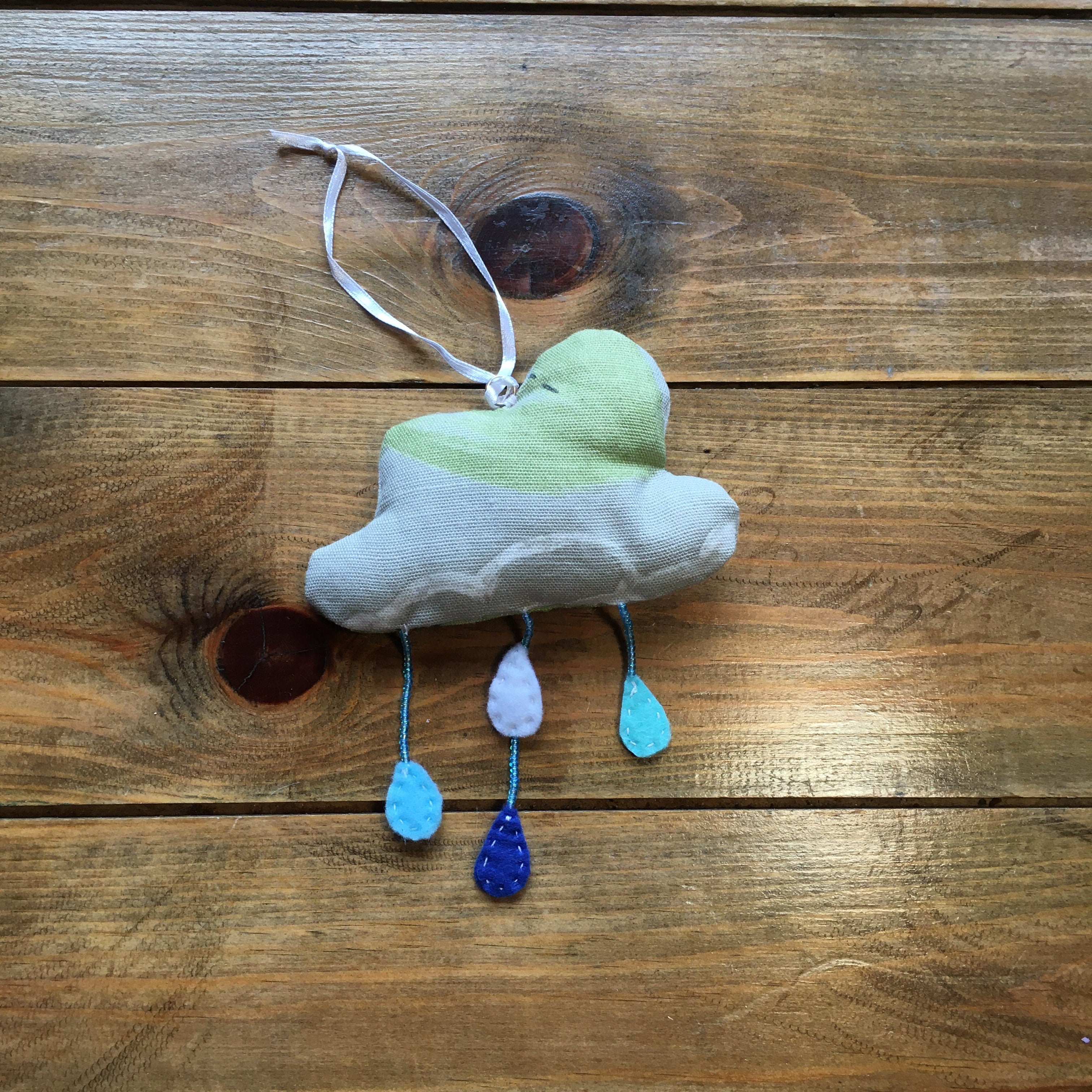 Handmade Floral Raincloud Decorations