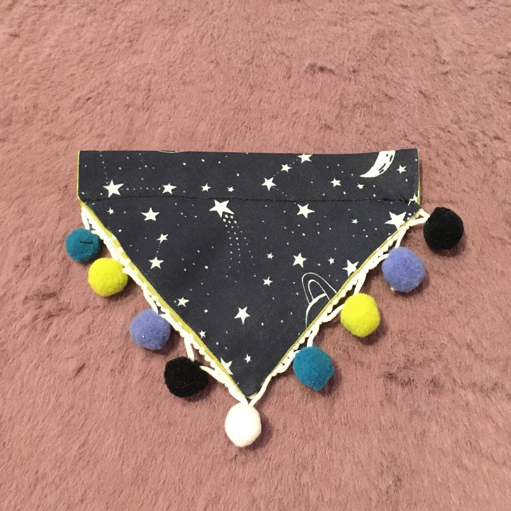 Space Exploration Pom Pom Dog Bandana