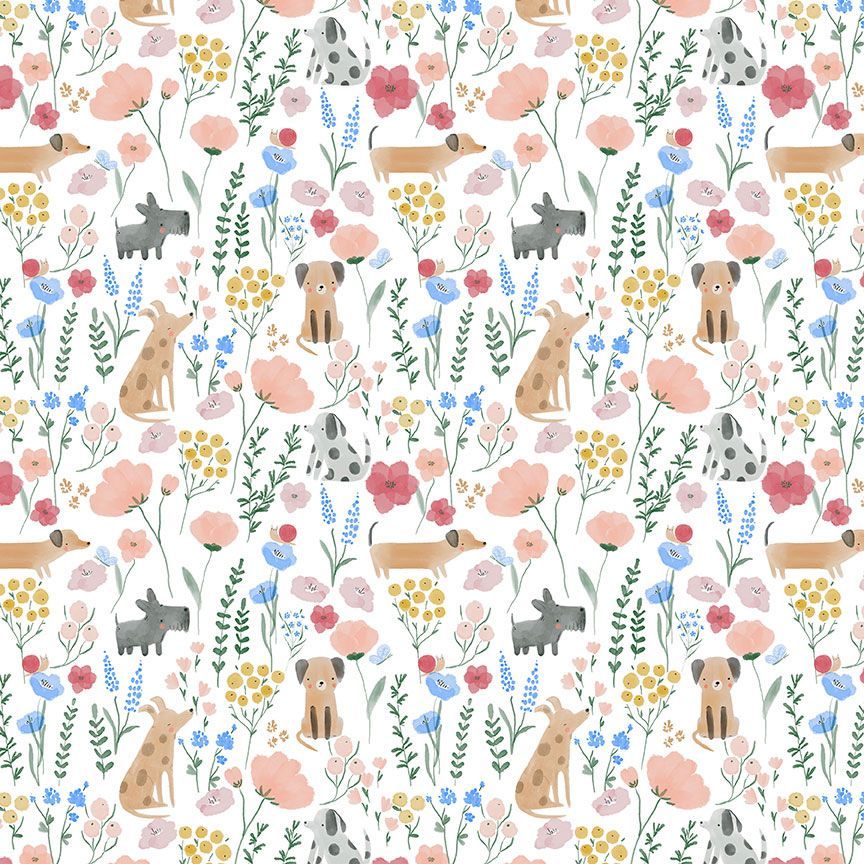 Spring Dachshunds Bandana - Snap On