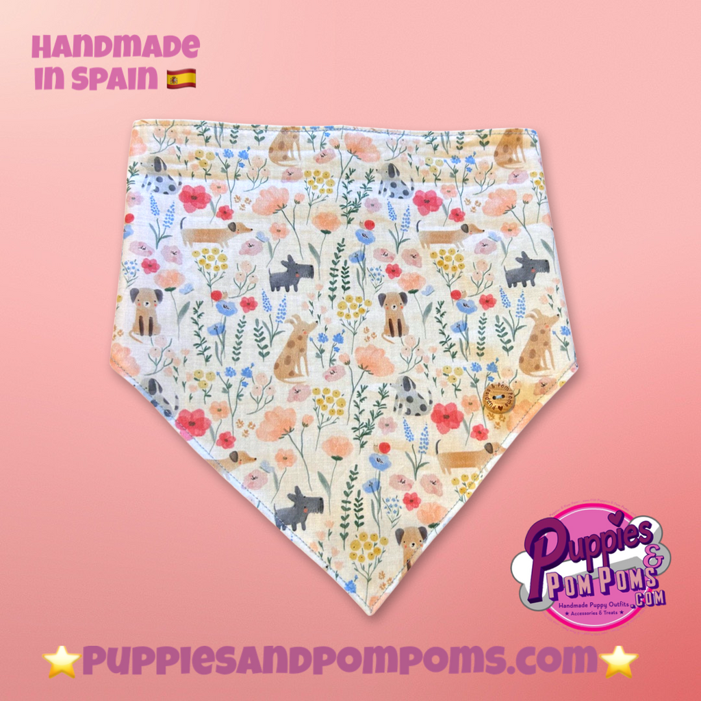 Spring Dachshunds Bandana - Snap On