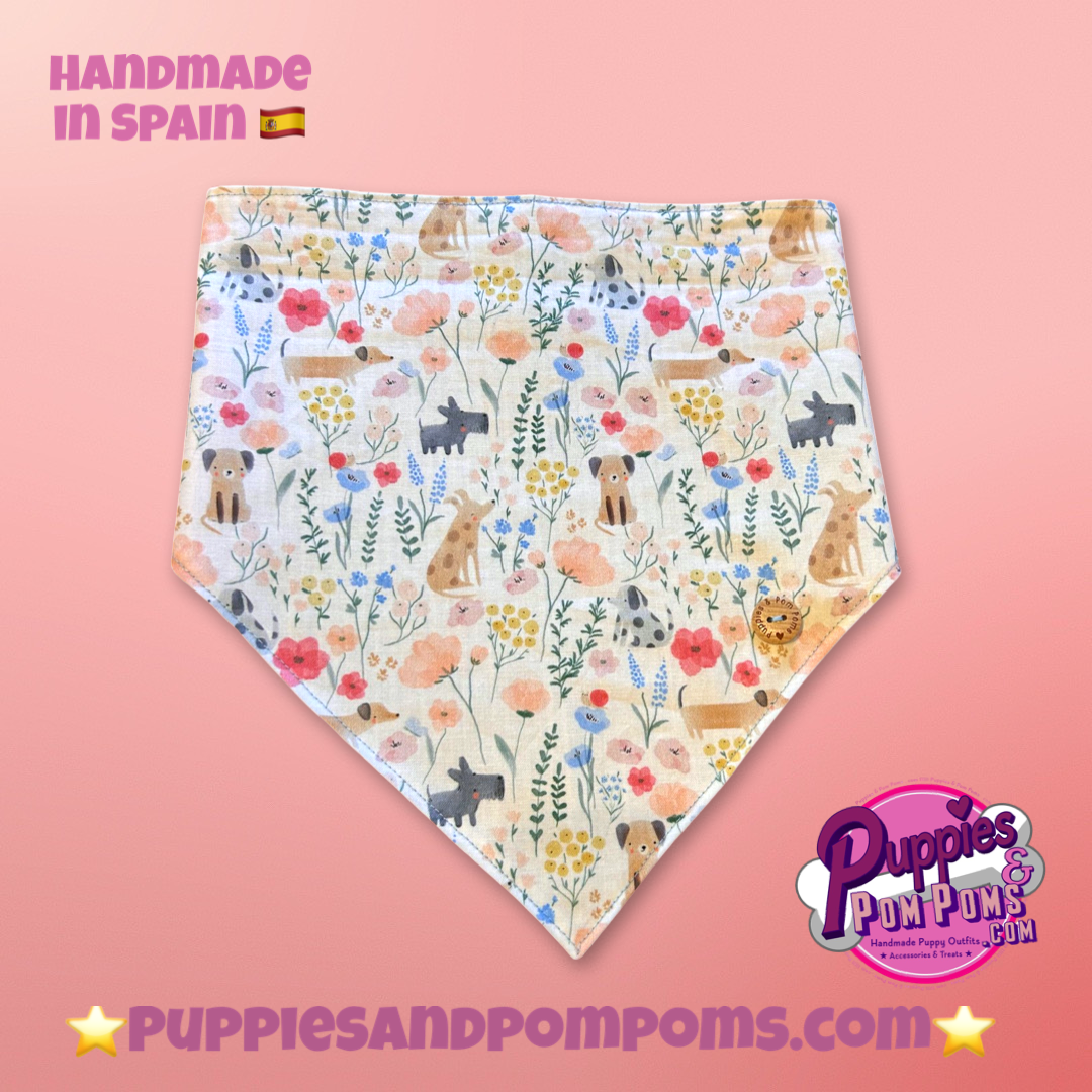 Spring Dachshunds Bandana - Snap On