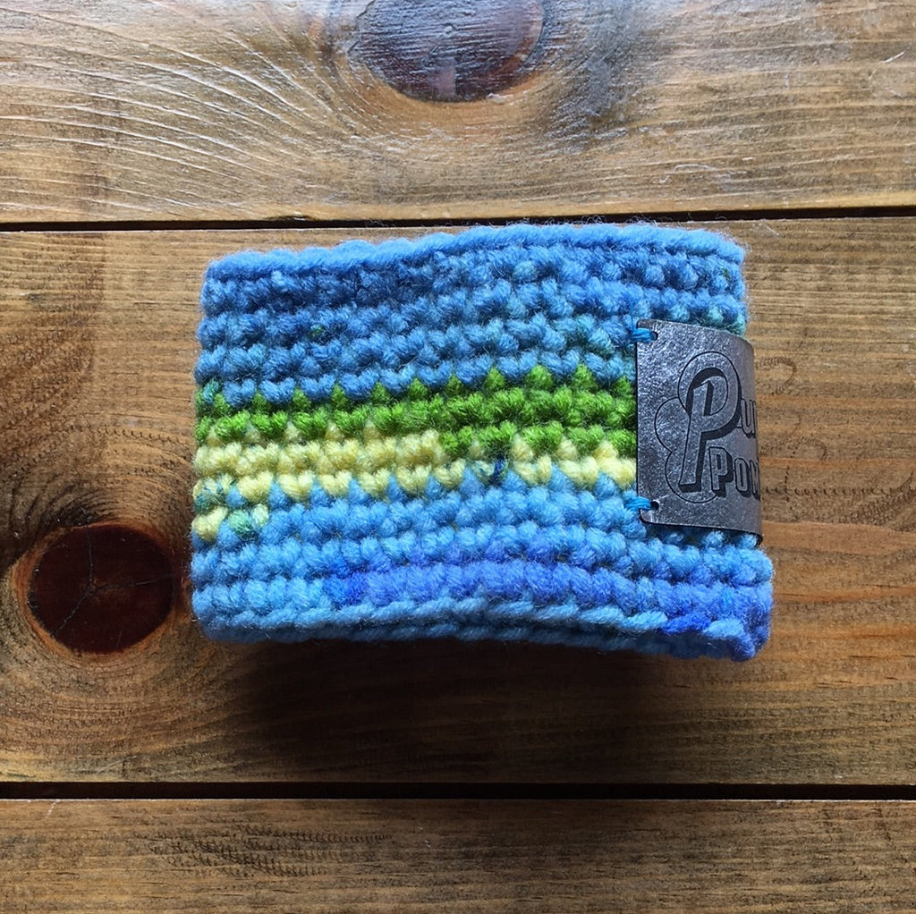 Rainbow Blues Crochet Dog Snood / Buff