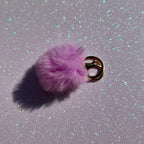 Mixed colours - Mini PomPom Keyrings - (without clips)