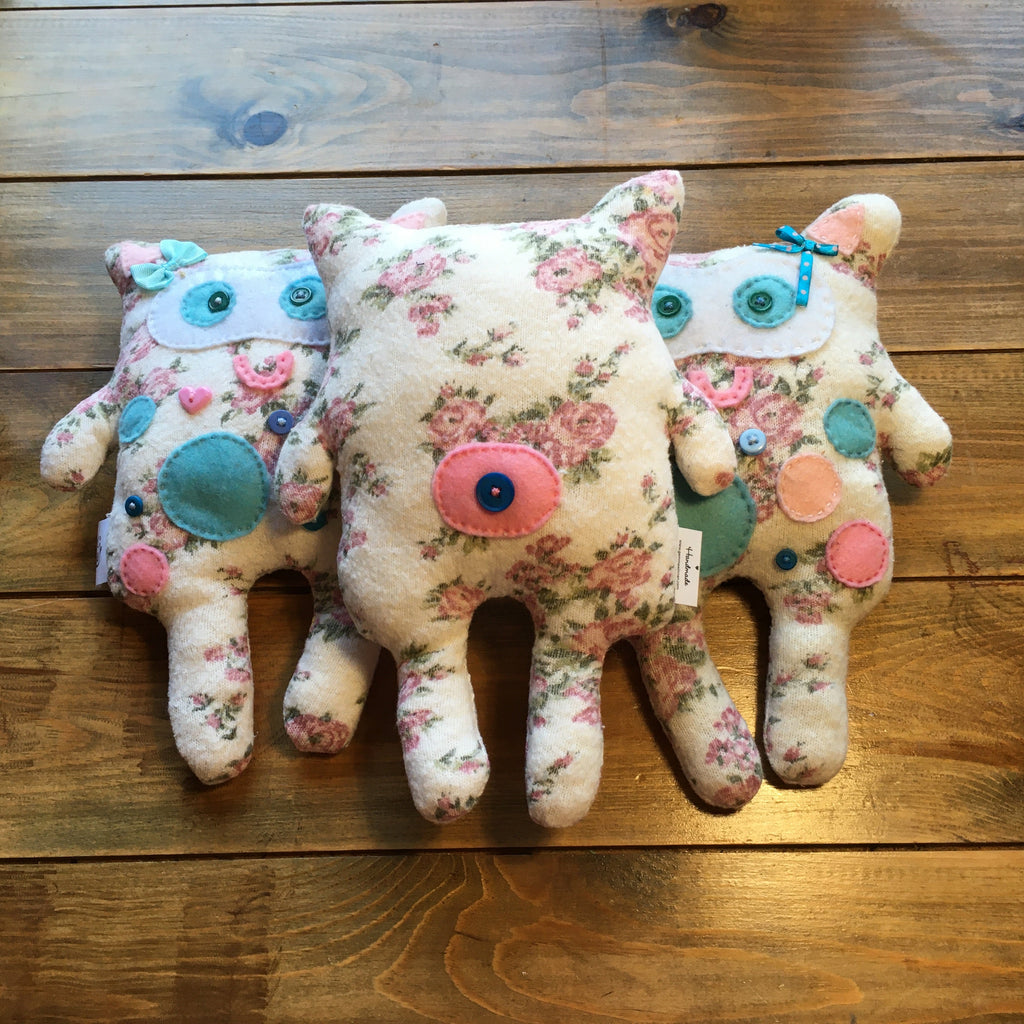 Handmade Monster Plushie - Emma