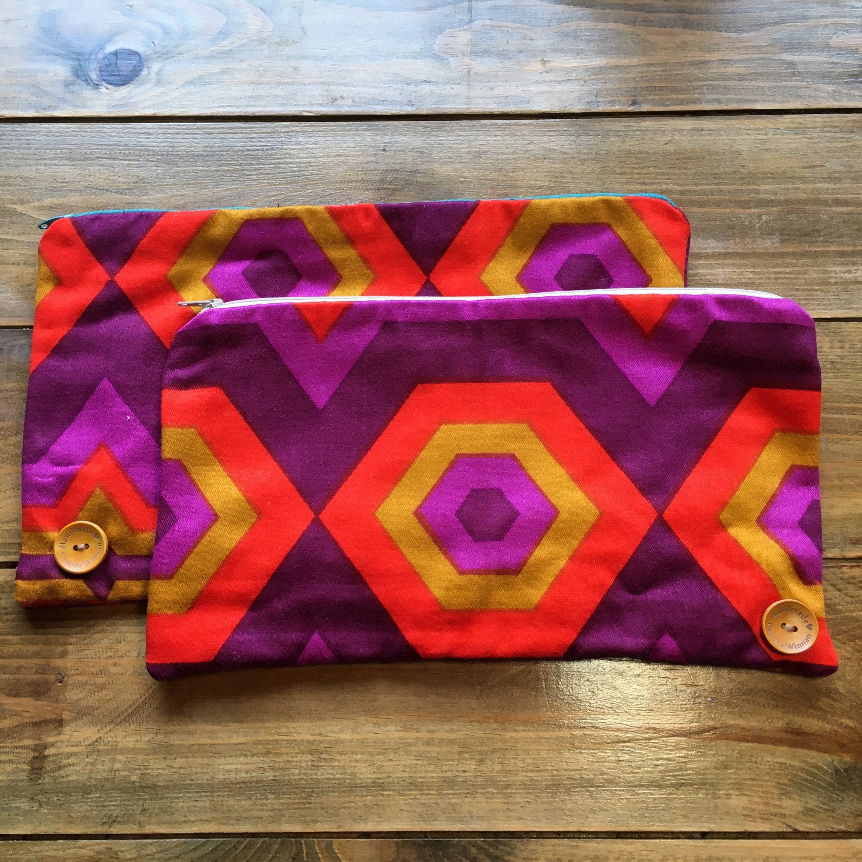Vintage Fabric Handmade Clutch Bag