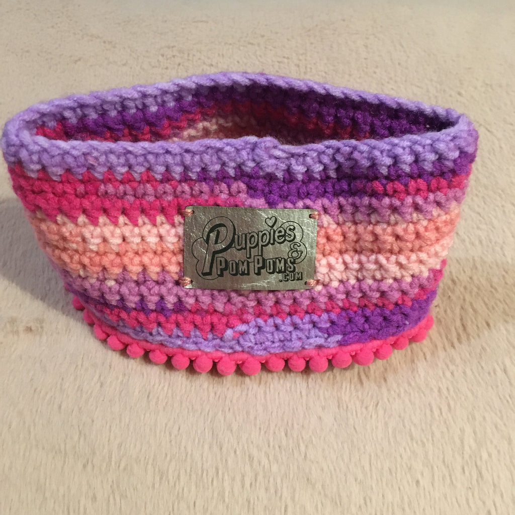 Rainbow Pink Crochet Snood / Buff