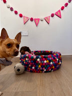Pom Pom Garland -  Personalised Birthday Bunting - Pink