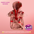 Valentine Puppy Love Hoodie - Pink