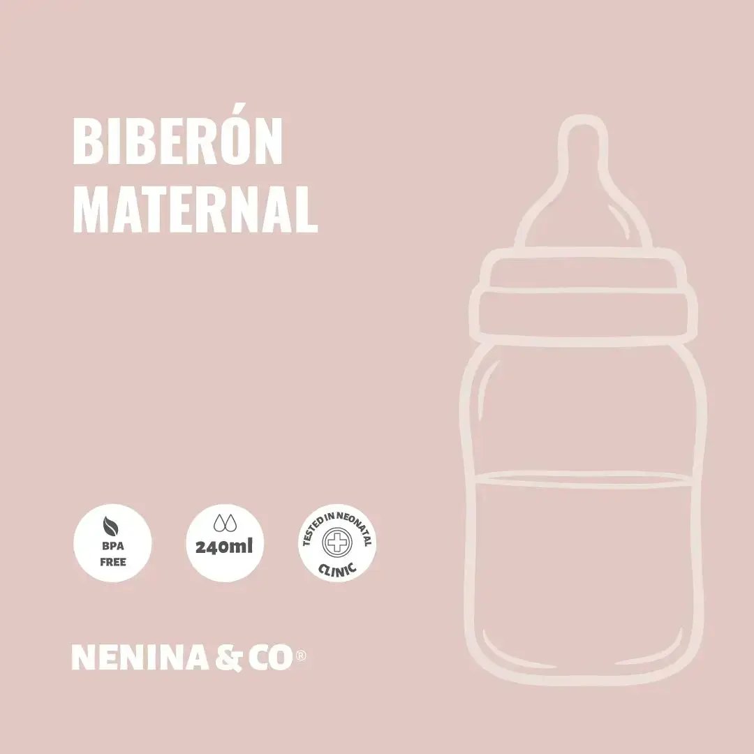 Biberon de silicona como el pecho de mamá Nenina & Co