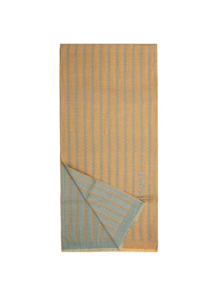 Missoni Striped Wool Scarf — Mustard