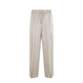 Herno Acetate Blend Trousers — Beige