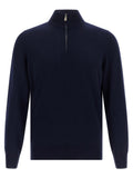 Brunello Cucinelli Pure Cashmere Cardigan — Navy