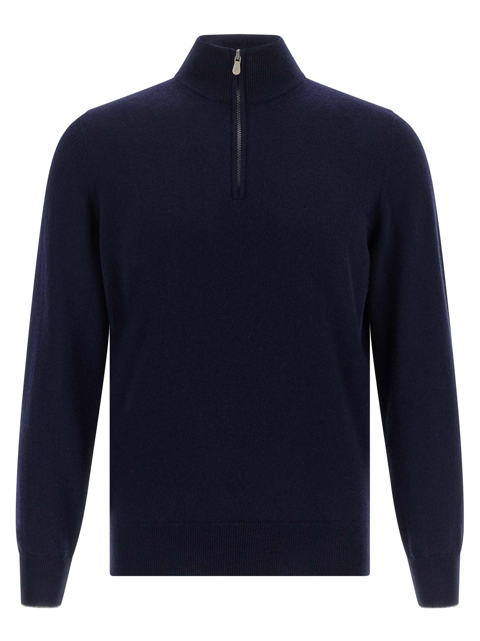 Brunello Cucinelli Pure Cashmere Cardigan — Navy