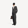 Balenciaga Tailored High-Waisted Straight-Leg Trousers — Navy