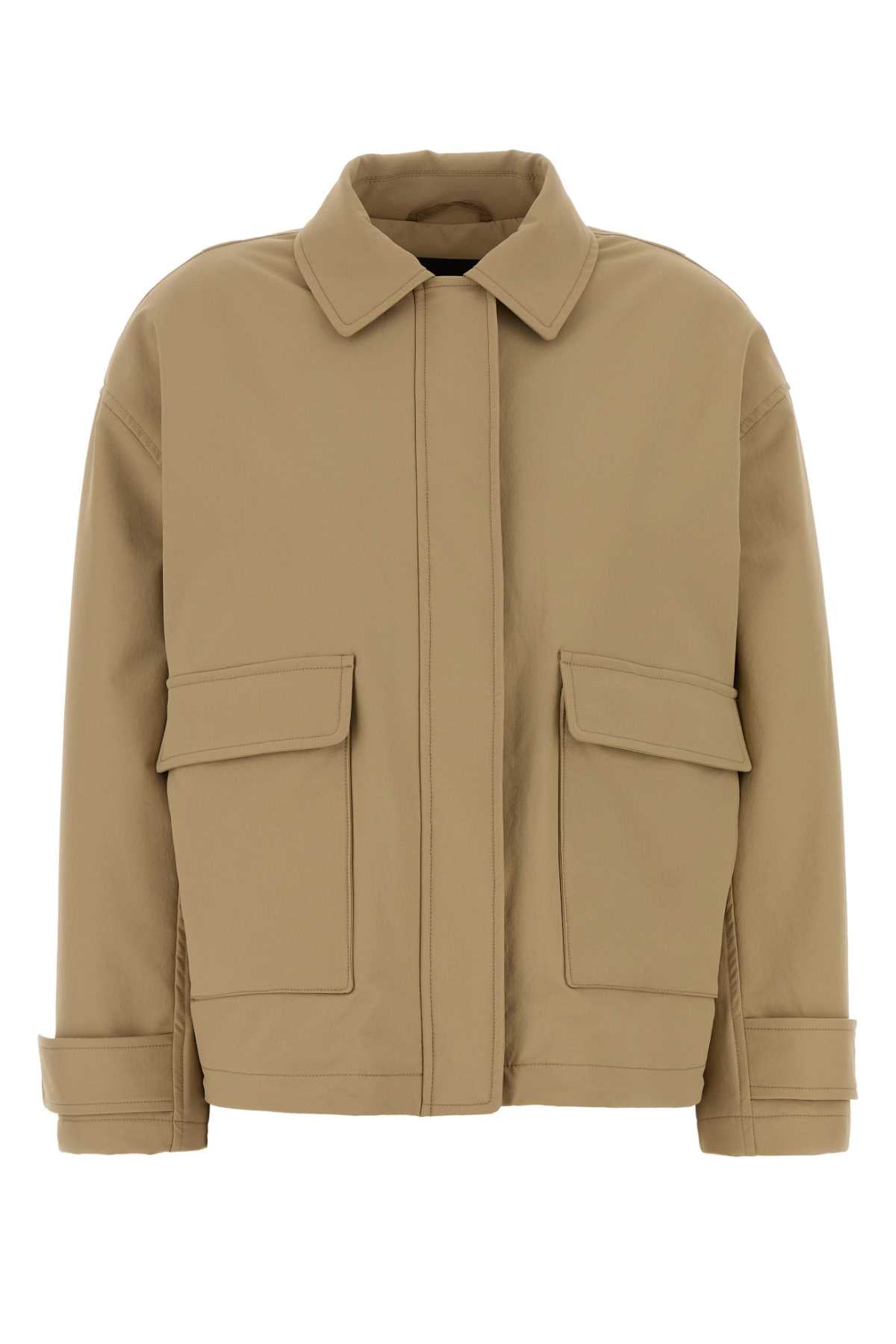 Herno Laminar Nylon Blend Jacket — Beige