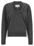 Maison Margiela Twist Sweater — Gray