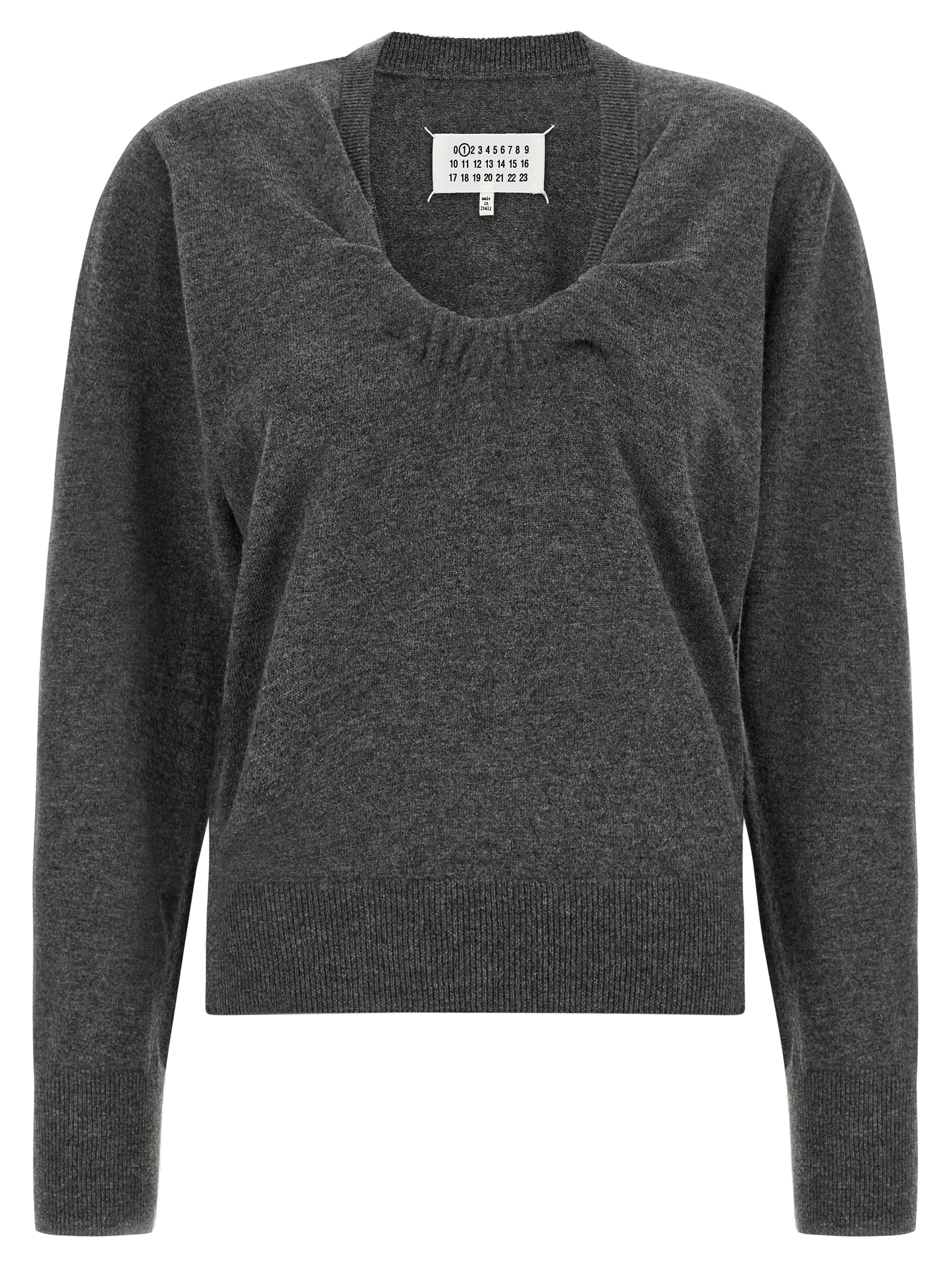Maison Margiela Twist Sweater — Gray