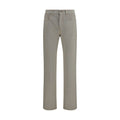 Versace Tapered Cotton Denim Jeans — Beige