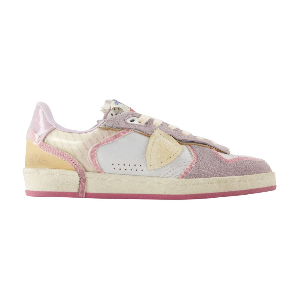 Philippe Model Multicolor Patchwork Goatskin Sneaker — Multicolor