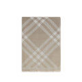 Burberry Wool and Silk Check Scarf — Beige