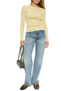 Maison AlaïA Straight-Leg Denim Jeans — Blue