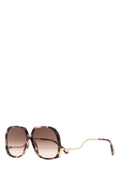Chloé OCCHIALI Tortoiseshell Acetate Sunglasses — Brown