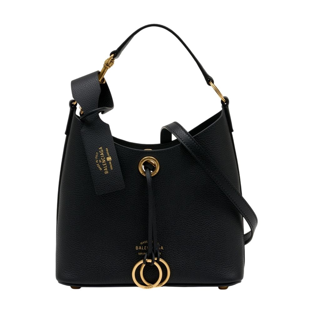 Balenciaga Carrie Shoulder Bag — Black