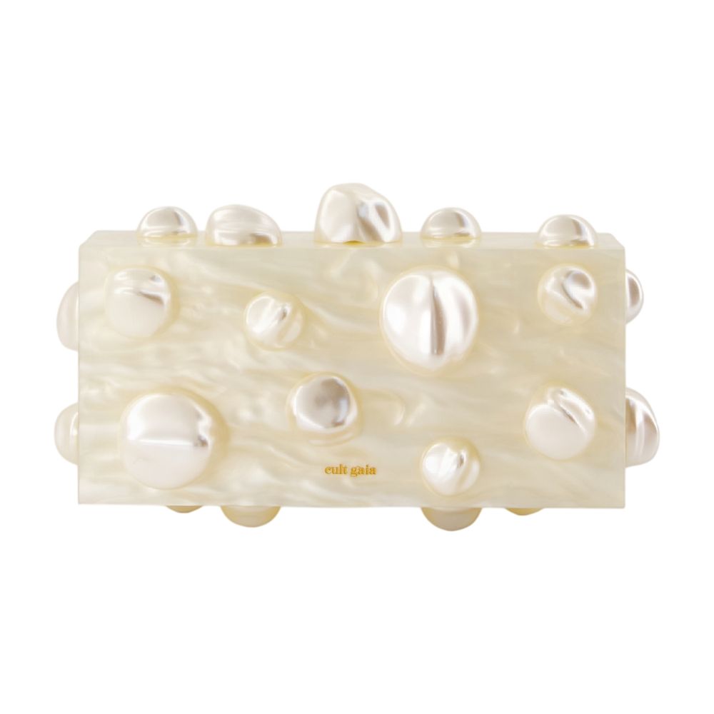Cult Gaia Orbs Clutch — Ivory