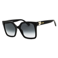 Moschino Square Full Rim Sunglasses — Black