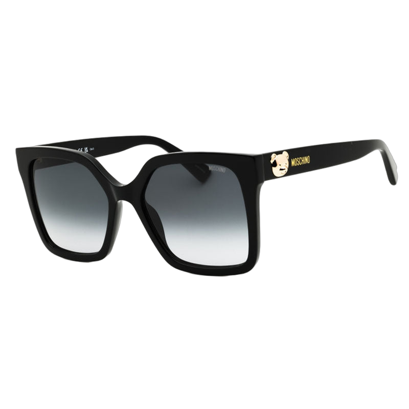 Moschino Square Full Rim Sunglasses — Black