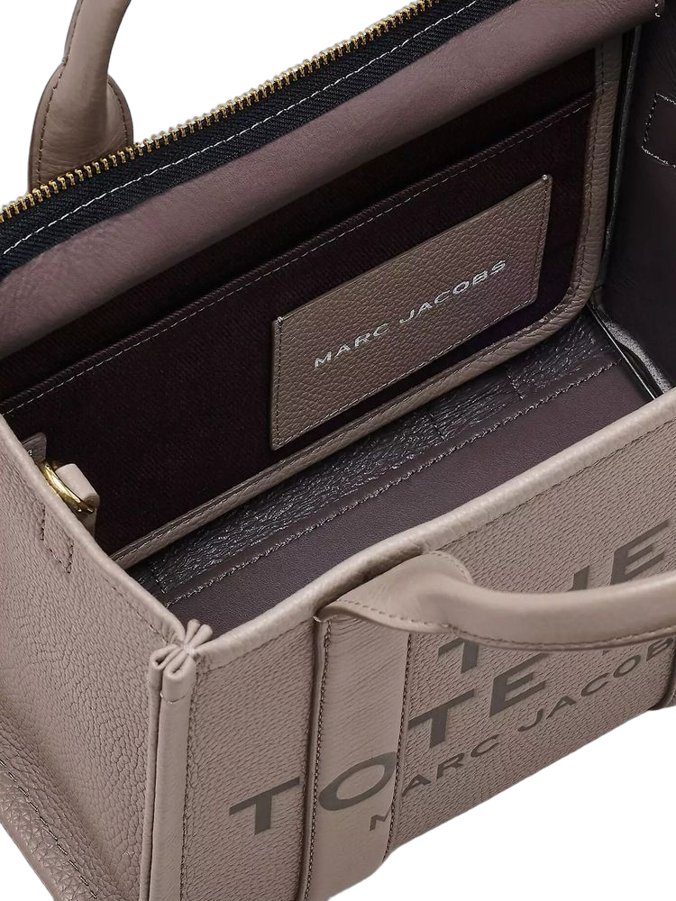 Marc Jacobs Cow Leather Top Handle Bag — Beige