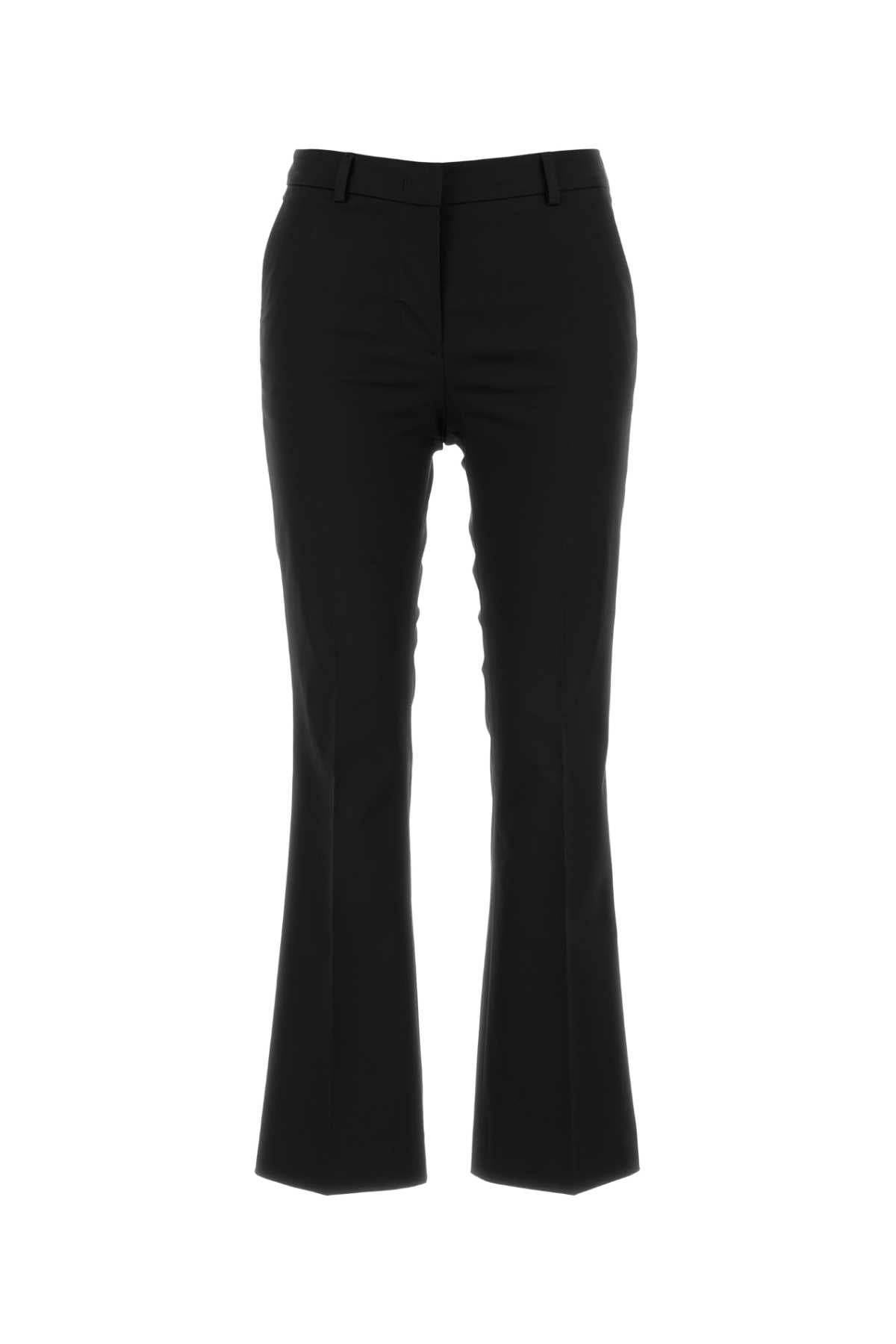 Pt Torino Cotton-Elastane Trousers — Black