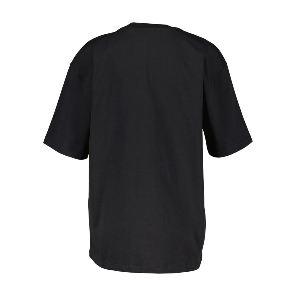 Ganni Relaxed Fit Cotton T-Shirt — Black