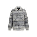 Missoni Wool-Blend Check Jacket — Gray