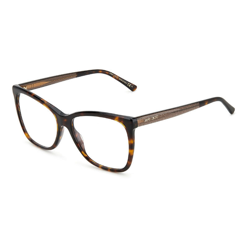 Jimmy Choo JC362008600 Tortoiseshell Acetate Eyeglasses — Brown