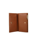 Coccinelle Grained Leather Wallet — Cognac