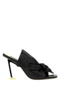 Givenchy Bow-Tied Leather Mule Sandal — Black
